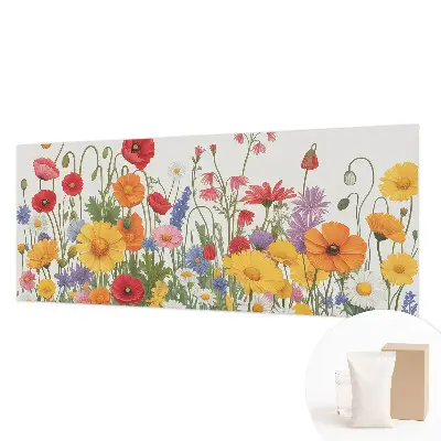 Papier peint intissé prairie fleurie
