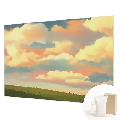 Papier peint intissé imprimé nuages ​​du ciel