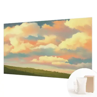 Papier peint intissé imprimé nuages ​​du ciel