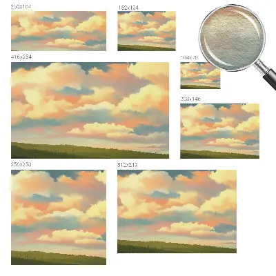 Papier peint intissé imprimé nuages ​​du ciel