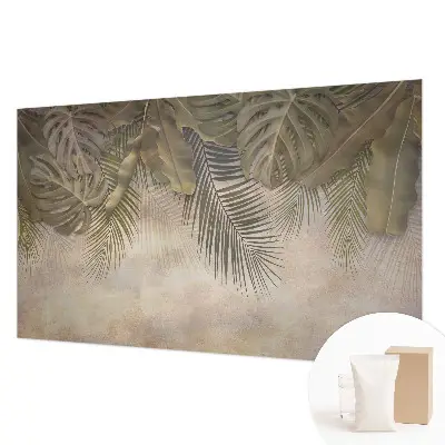 Papier peint photographique intissé feuilles tropicales