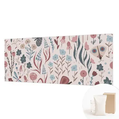 Papier peint photo sur tissu non tissé fleurs insectes