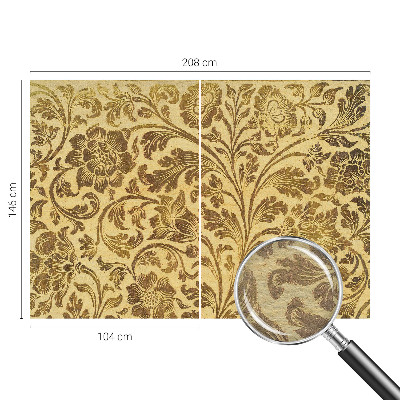 Papier peint panoramique sur mesure avec un motif floral