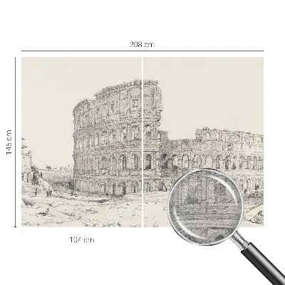 Papier peint photographique sur tissu non tissé ruines antiques