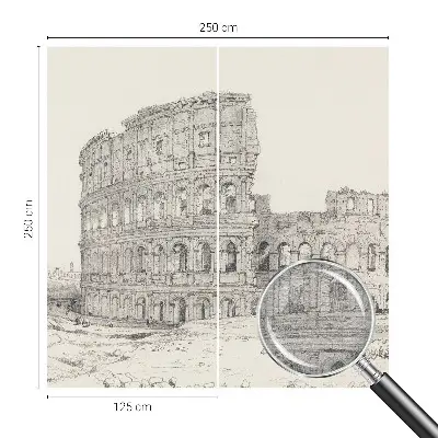 Papier peint photographique sur tissu non tissé ruines antiques