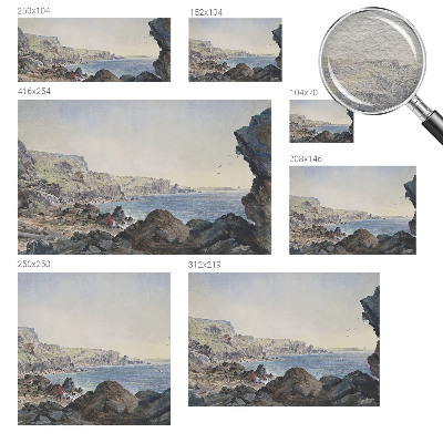 Papier peint panoramique chambre avec motif « Tiché pobrežie »