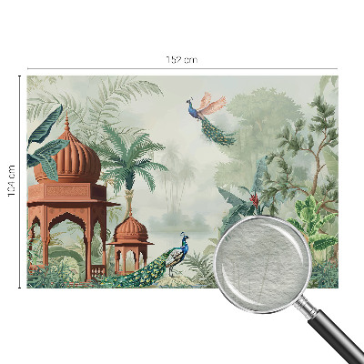 Papier peint panoramique chambre adulte avec le motif Pávie záhrady