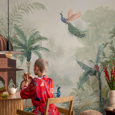 Papier peint panoramique chambre adulte Pávie záhrady