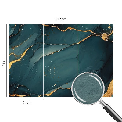 Papier peint panoramique haut de gamme Tmavomodrá abstrakcia