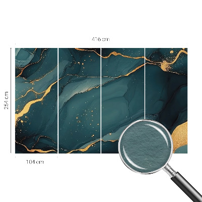 Papier peint panoramique haut de gamme Tmavomodrá abstrakcia