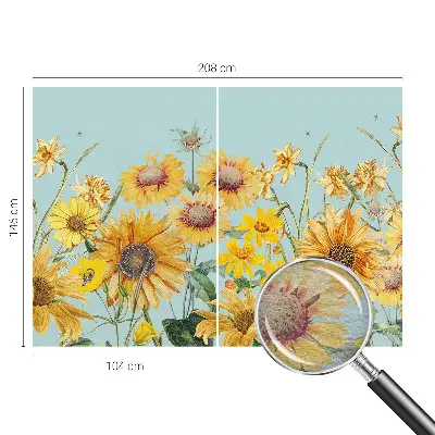 Papier peint photo grand format pour le mur jardin d'été
