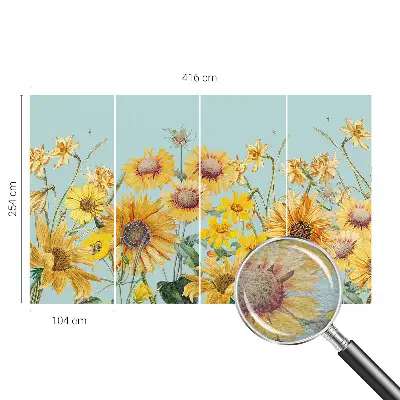 Papier peint photo grand format pour le mur jardin d'été