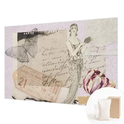 Papier peint photo imprimé sur tissu non tissé collage nostalgique