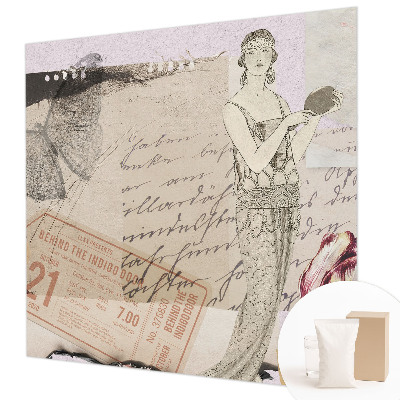 Papier peint photo à motif d'une mosaïque nostalgique