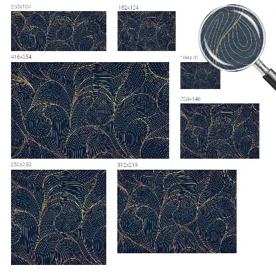 Papier peint photographique sur tissu non tissé Motif ondulé