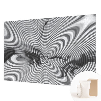 Papier peint panoramique avec un motif de mains hypnotiques