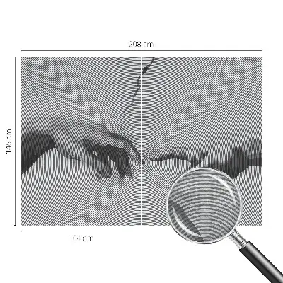 Papier peint photographique intissé mains hypnotiques