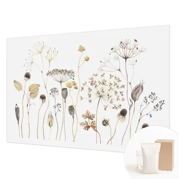 Papier peint intissé fleurs sauvages