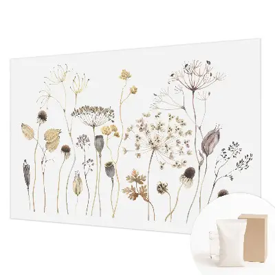 Papier peint intissé fleurs sauvages