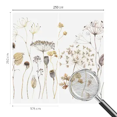 Papier peint intissé fleurs sauvages