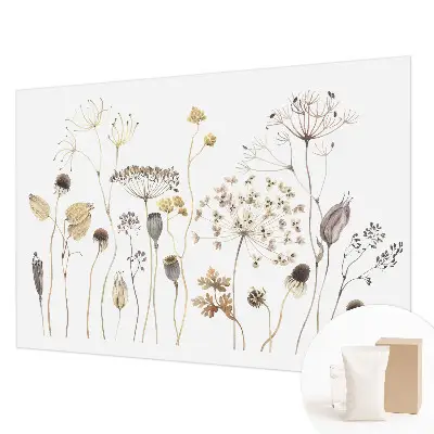Papier peint intissé fleurs sauvages