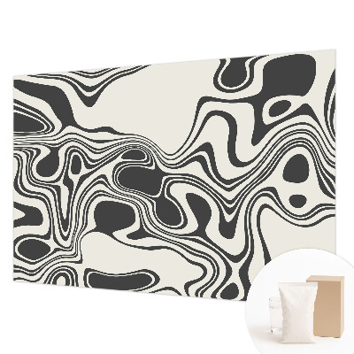 Papier peint panoramique chambre adulte avec des lignes dynamiques