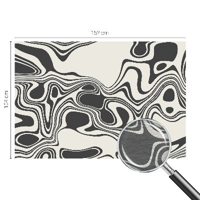 Papier peint panoramique chambre adulte avec des lignes dynamiques