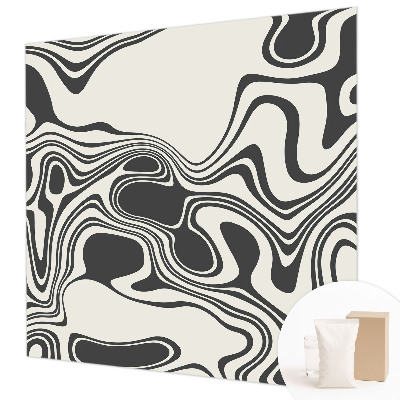 Papier peint panoramique chambre adulte avec des lignes dynamiques