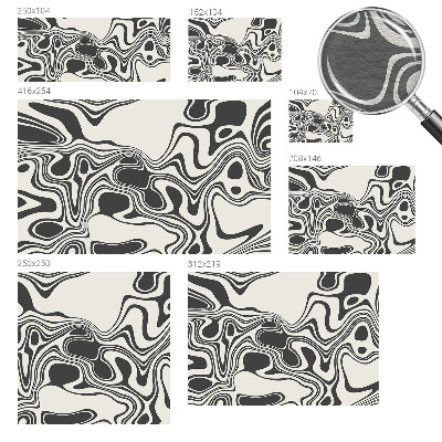 Papier peint panoramique chambre adulte avec des lignes dynamiques