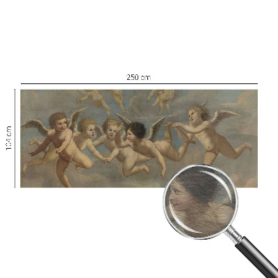 Papier peint panoramique haut de gamme avec des figures d'anges