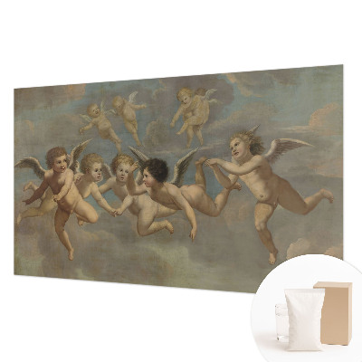 Papier peint panoramique haut de gamme avec des figures d'anges