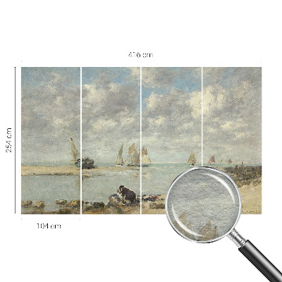 Papier peint panoramique facile à poser avec des scènes marines