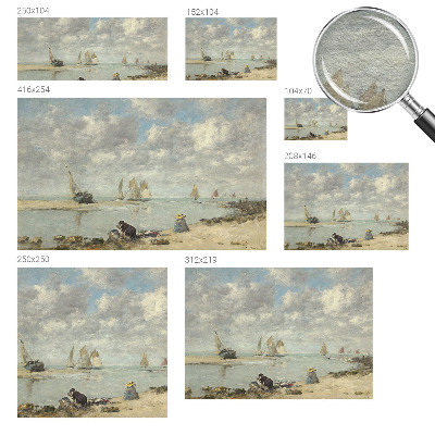 Papier peint panoramique facile à poser avec des scènes marines