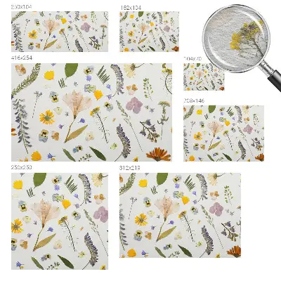 Papier peint photographique intissé fleurs printanières
