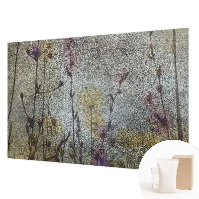 Papier peint photo sur tissu non tissé fleurs sauvages