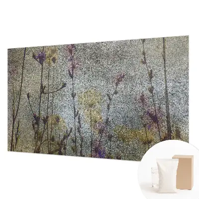 Papier peint photo sur tissu non tissé fleurs sauvages