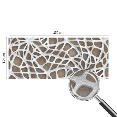Décoration murale panoramique intissé avec un motif de maille en dentelle