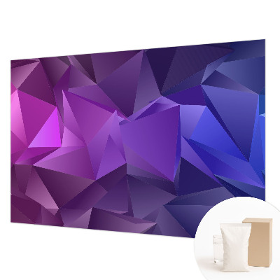 Papier peint photo avec des triangles violets