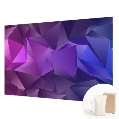 Papier peint intissé imprimé Triangles violets