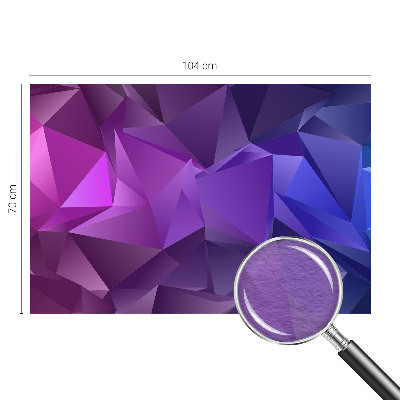 Papier peint photo avec des triangles violets