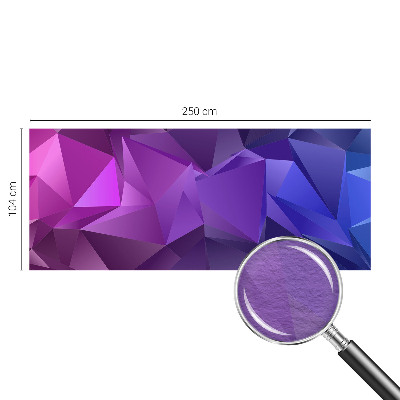 Papier peint photo avec des triangles violets