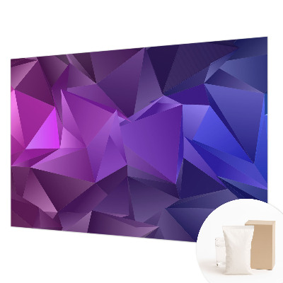 Papier peint photo avec des triangles violets