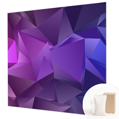 Papier peint photo avec des triangles violets