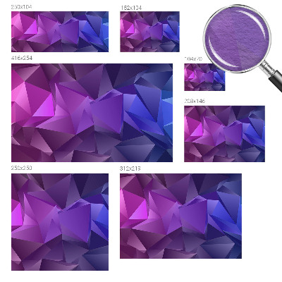 Papier peint photo avec des triangles violets