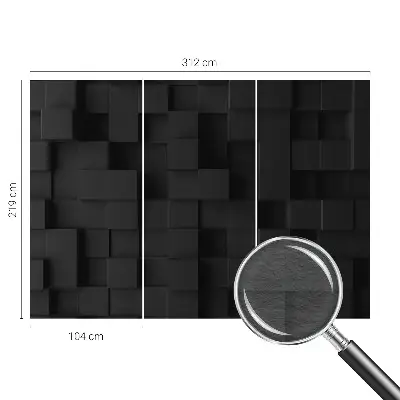 Papier peint photographique sur tissu non tissé Cubes tridimensionnels