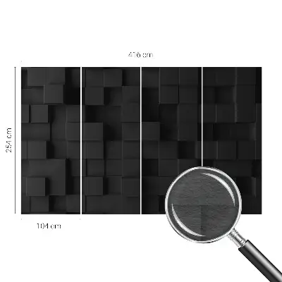 Papier peint photographique sur tissu non tissé Cubes tridimensionnels