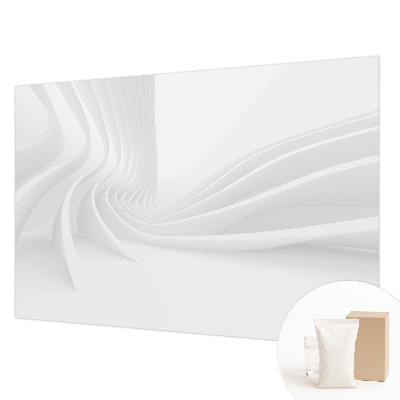 Tapisserie murale avec un motif de lignes ondulées