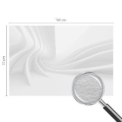 Tapisserie murale avec un motif de lignes ondulées