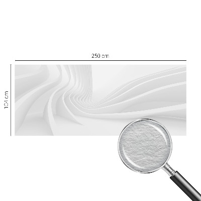 Tapisserie murale avec un motif de lignes ondulées