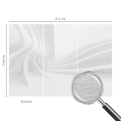 Papier peint intissé Lignes ondulées